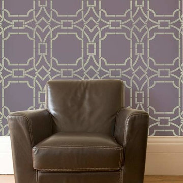 Stencil Projects using the Contempo Trellis Wall Stencil