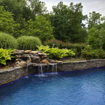 Augusta Real Thin Stone Veneer Outdoor Living Pool
