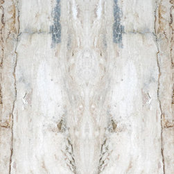 Silver Crystal Honed 12 x 36 Travertine Tile  Bookmatch - Kitchen Countertops