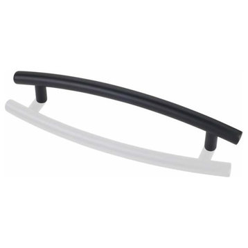 Elements - 128mm Belfast Arched Bar Cabinet Pull - Black