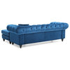 Nola Sofa Chaise, Navy Blue