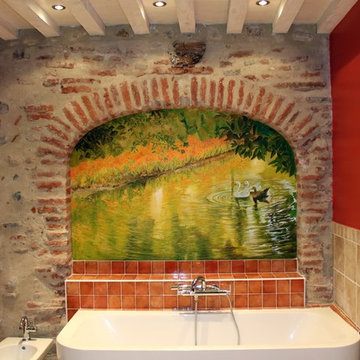 Pièces avant et après le trompe l'oeil