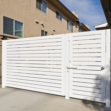 Contemporary steel gates