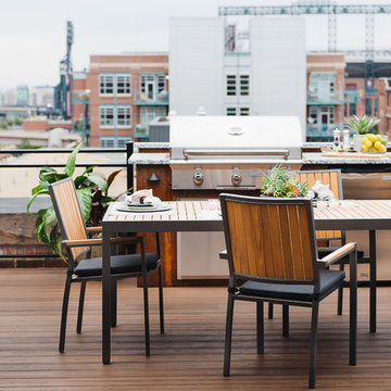 Downtown Living Rooftop Deck -- Envision Distinction Spiced Teak composite deck