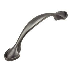 GlideRite Hardware - 3" Arch Cabinet Pulls, Pewter - Cabinet And Drawer Handle Pulls