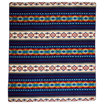 HomeRoots Ultra Soft Southwestern Rainbow Handmade Woven Blanket