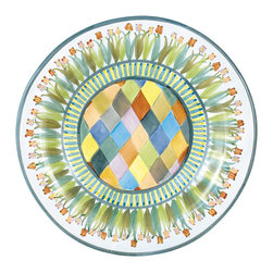 Taylor Flat Rim Dinner Plate - Poplar Ridge | MacKenzie-Childs - Dinner Plates