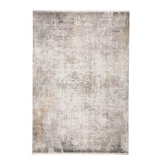 Feizy 3892FLGY Cadiz Machine Made Ivory / Gray Area Rug - 2'-2" X 3'-2"