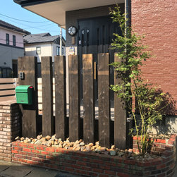 鉄平乱張りスロープと枕木の景 - 商品