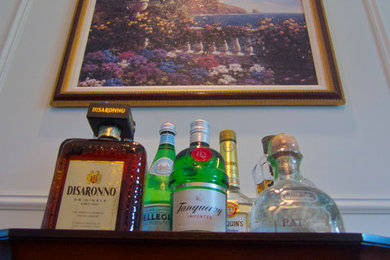 Elegant home bar photo in Boston