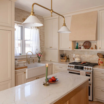 French Country Kitchen Remodel — Plaster Hood, Oak Island & Farmhouse Sink