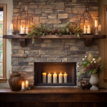 Gorgeous Fireplace Mantels with Wooden Corbels