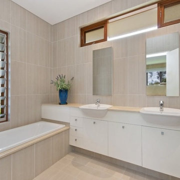 Large Tiled bathroom
