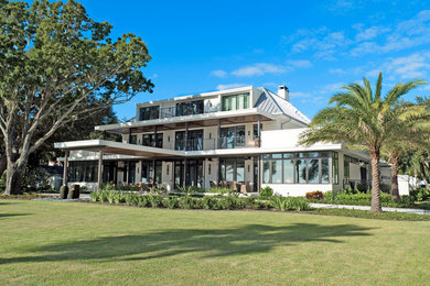 Example of a trendy exterior home design in Tampa