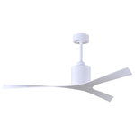 Matthews Fan - Molly 56" Ceiling Fan, Gloss White - Designed by Chicago architect Stephen Katz in 2018, the Molly ceiling fan combines modern organic geometry with outstanding performance and function. The blade shape was developed using advanced computer software which allowed the design to achieve complex forms. The result is a clean, natural and contemporary look perfect for any room or decor. Molly will compliment a variety of design styles while also providing a fresh and unique modern statement.