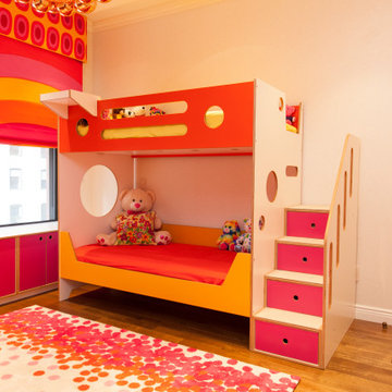 Ella's Room: Maximized Storage in a Custom Color Palette