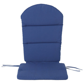 GDF Studio Malibu Outdoor Water-Resistant Adirondack Chair Cushion, Navy Blue