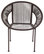 Metal Plastic Chair , Brown