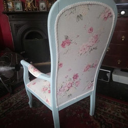 FOR SALE-&pound;175.00 Large vintage duck egg armchair... - Products