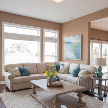 California Chic Style Living Room and Office