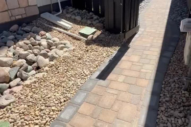 Highlands Ranch Paver Patio with Natural Stone Water Feature