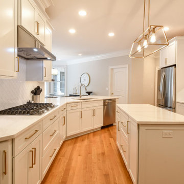 Transitional White Kitchen Remodel Williamsburg, VA