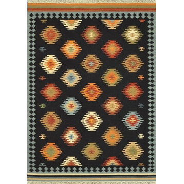Loloi Isara Collection Rug, Black and Multi, 5'x7'6"