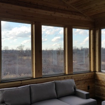 Multi-Level Walk Out Deck with Screen Porch Addition