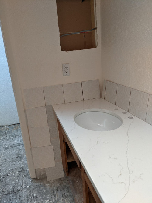 Bathroom vanity backsplash and sidesplash?