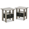 Petite End Table Bedroom Night Stand, Set Of Two