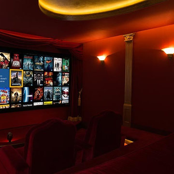 Vintage themed home cinema