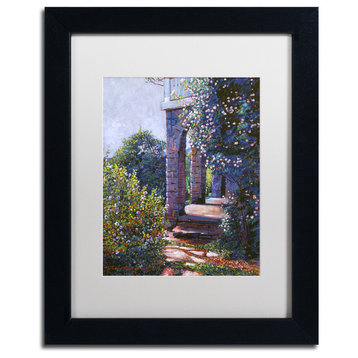 David Lloyd Glover 'Climbing Roses' Art, Black Frame, 11"x14", White Matte