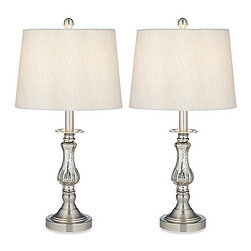 Pacific Coast® Lighting Ammolite Flute Table Lamp (Set of 2) - Lamp Sets