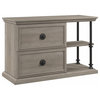 Coliseum Console Table with Storage in Driftwood Gray - Engineered Wood