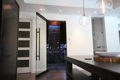 Minimalist wine cellar photo in Ottawa