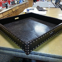 leather serving tray - Decorative Accents