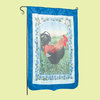 Flag Blue Nylon Rooster 29" X 43" No Pole |