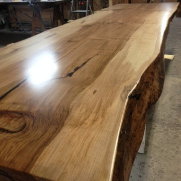 Maple LIve Edge Boardroom Table Conference Table