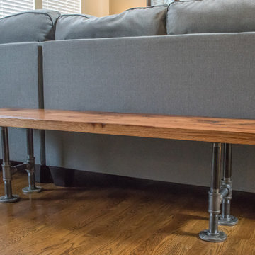 Industrial Bench | Barn Wood Bench | Oak Bench