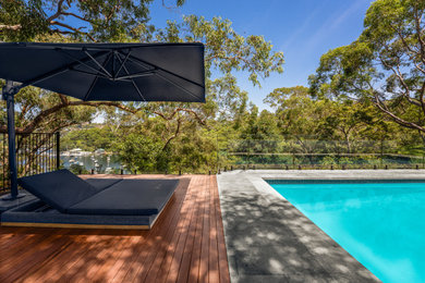 Outdoor entertainment area (Landscaping, Decking, Pool and Tiling.)