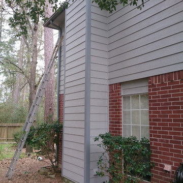 LP SmartSide Siding Job The Woodlands Texas by Texas Home Exteriors