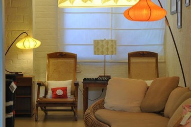 Inspiration for a contemporary living room remodel in Bengaluru
