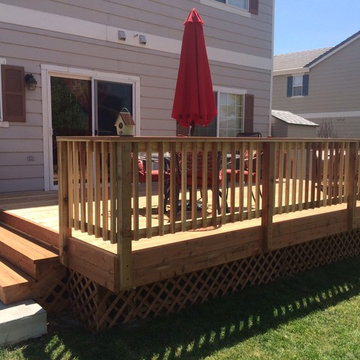 lower-level redwood deck