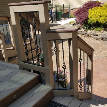 Baluster restoration on back porch and pario