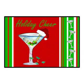 Happy Holiday Martini Rug, 24