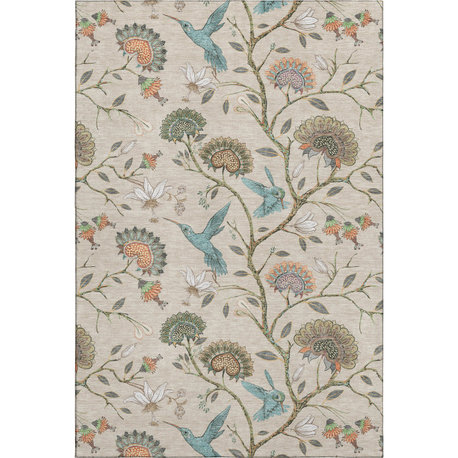 Addison Premium Washable Mayfield AMF174 beige 2'6" x 3'10" Rug