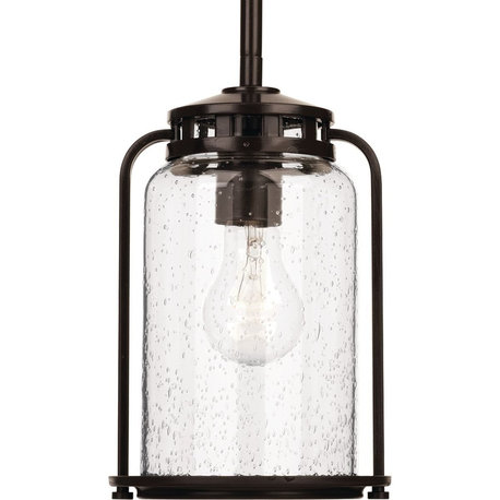 Progress Lighting Botta 1-Light, Smallall Hanging Lantern, Antique Bronze