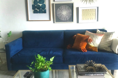 Inspiration for an eclectic family room remodel in Miami