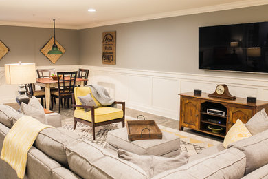 Basement - traditional basement idea in Baltimore