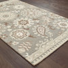 Cara Floral Paisely Gray/Sand Area Rug, 8'x10'